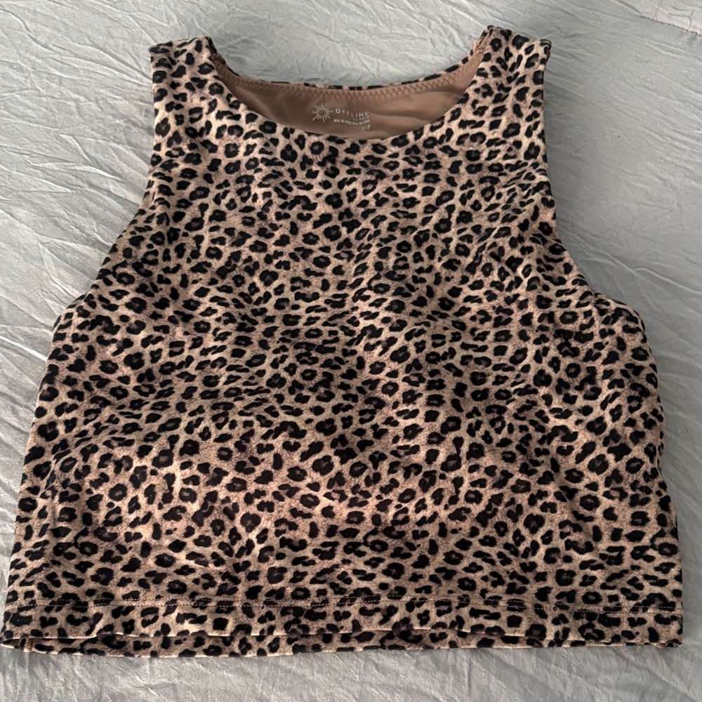 Aerie Leopard Print Tank Top